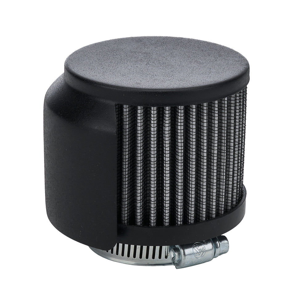 V/C Breather w/ Shield Black 1-3/8in